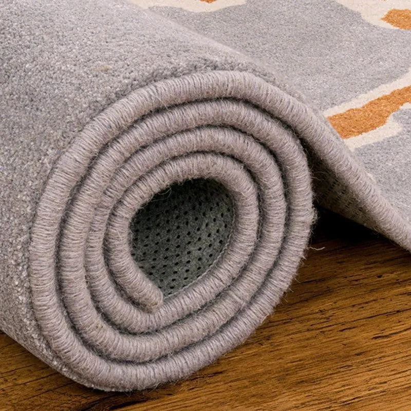 Coral Hand Tufted Cove Kids Wool & Nylon Carpet - Light Blue media 7