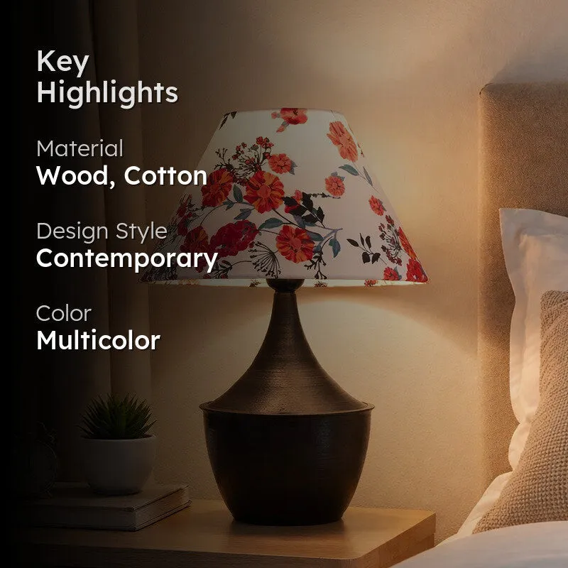 FloralWhisper Light Metal Table Lamp media 2