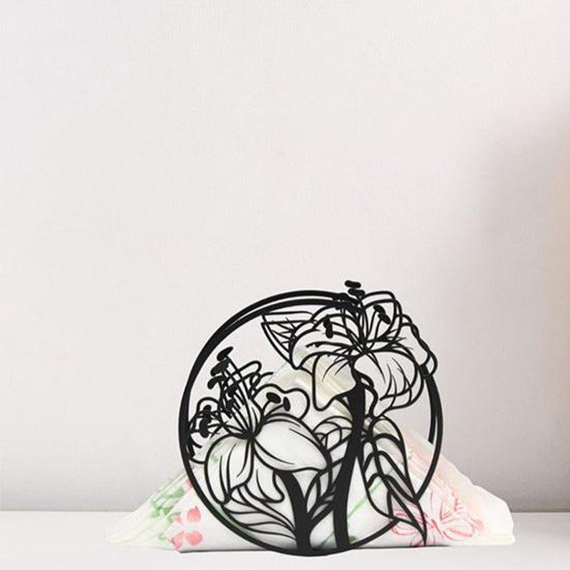 Lilly Velor Napkin Holder - Set Of Two
