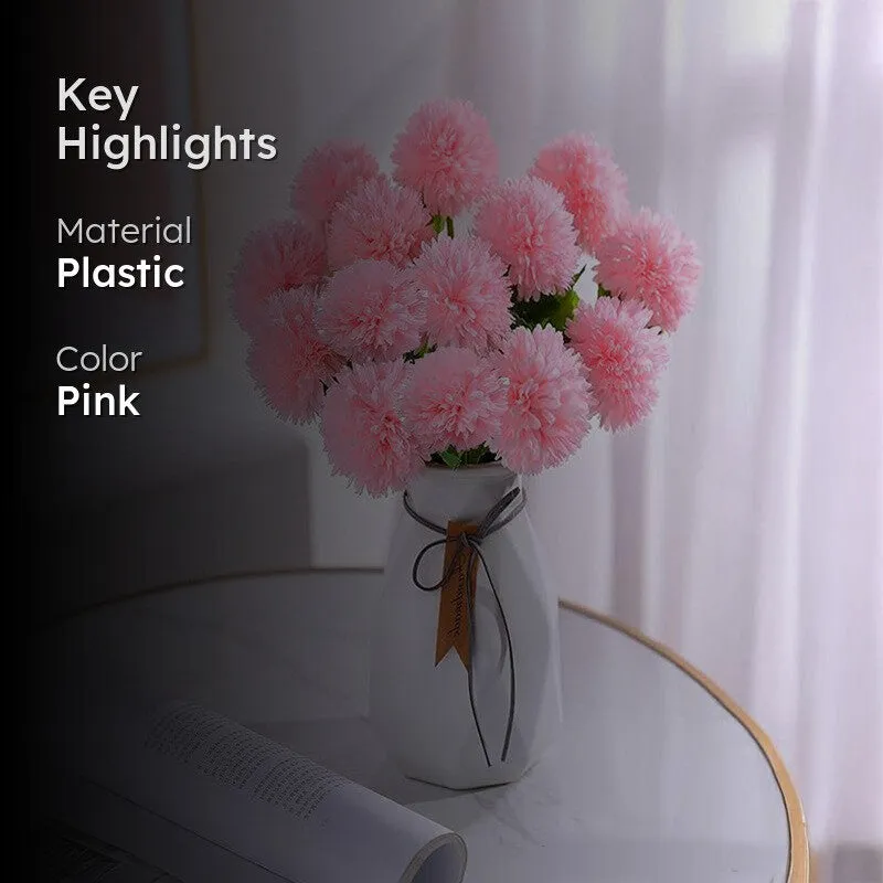 Eternal Blooms (Pink ) Lifelike Artificial Flowers - Set Of Two media 2
