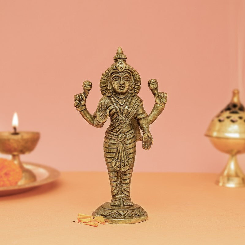 Sri Mahalaxmi Divine Brass Idol media 3