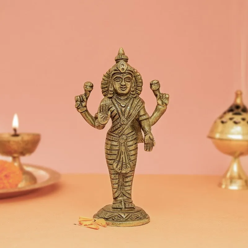 Sri Mahalaxmi Divine Brass Idol media 3