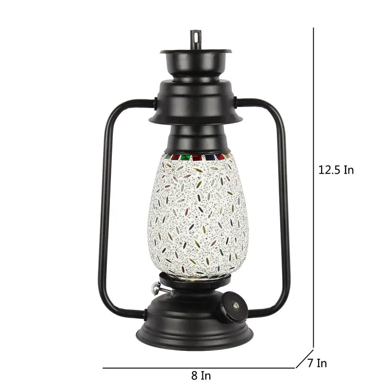 Siera Mosaic Lantern Iron Wall Lamp - Black media 7