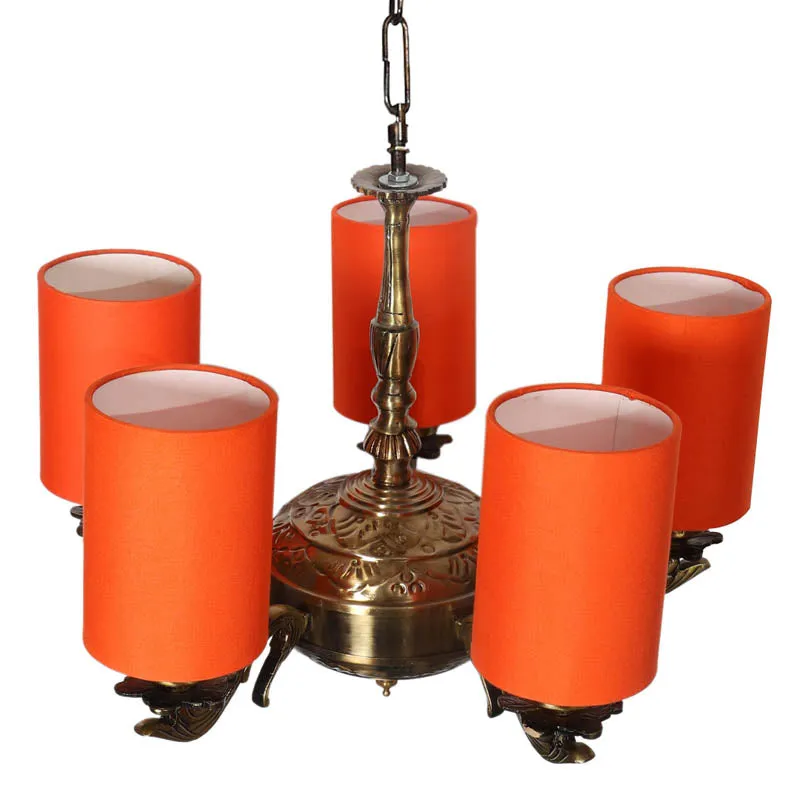 Softitto Cylindrical Golden Antique Ceiling Lamp media 3