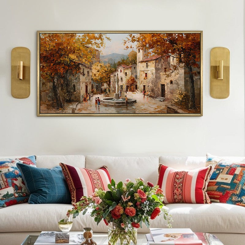 Timeworn Canvas Wall Painting With Frame