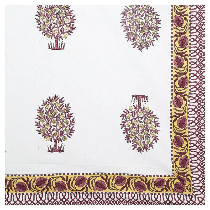 Chatur Floral Cotton Bedsheet (Yellow) - 144 TC media 4