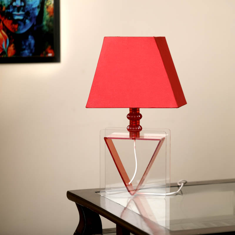 Indira Inverta Acrylic Table Lamp - Red media 3