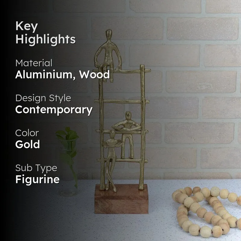 Ecletta Ladder Showpiece - Gold media 2