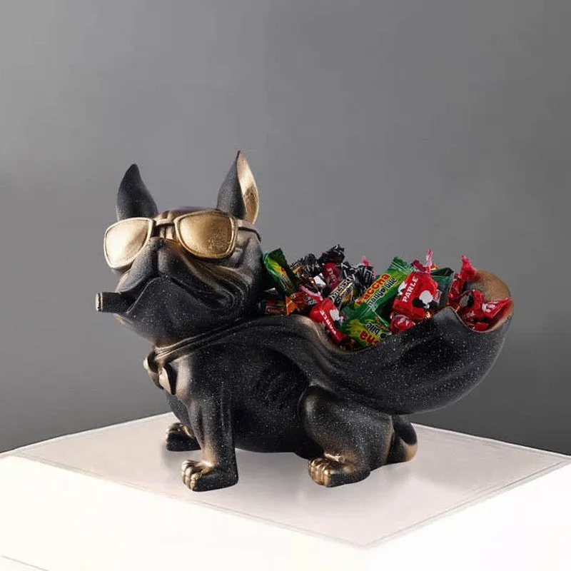 Sir Barks-a-lot Painted Polyresin Show Piece - Black media 1