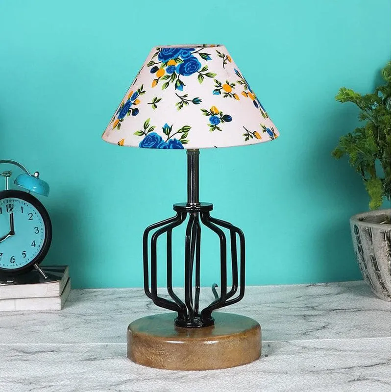 Floral Cosmo Fabric Table Lamp media 3