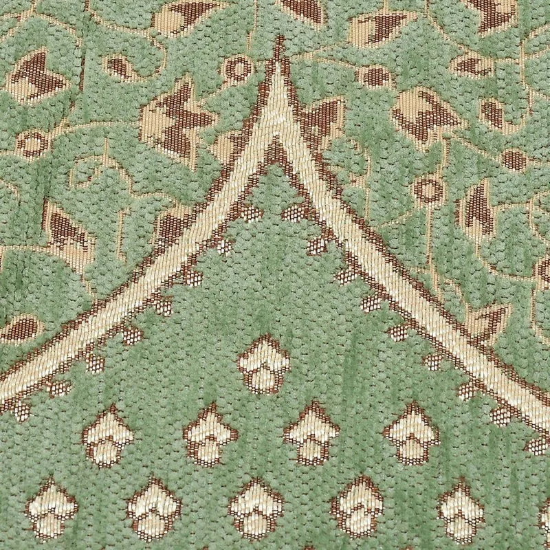 Petite Leaves Chenille Sofa Cover - Green media 8