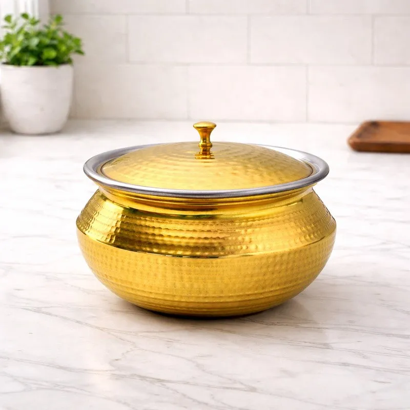 Cookelle Durable Brass Handi - 4000 mL media 1