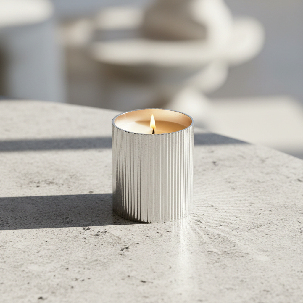 Chandni- Medium/ Single Wick Mirror Mosaic Scented Candle