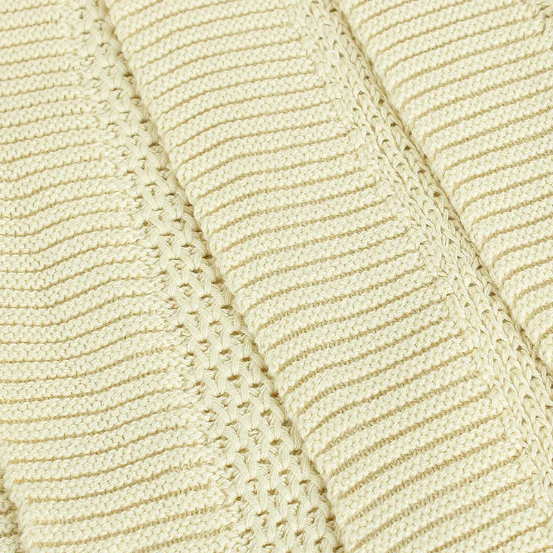 Artistry Cotton Throw - White media 4