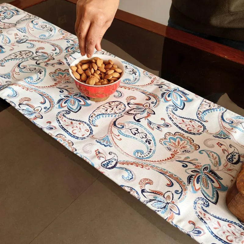 Paisley Fiesta Poly Canvas Table Runner media 4
