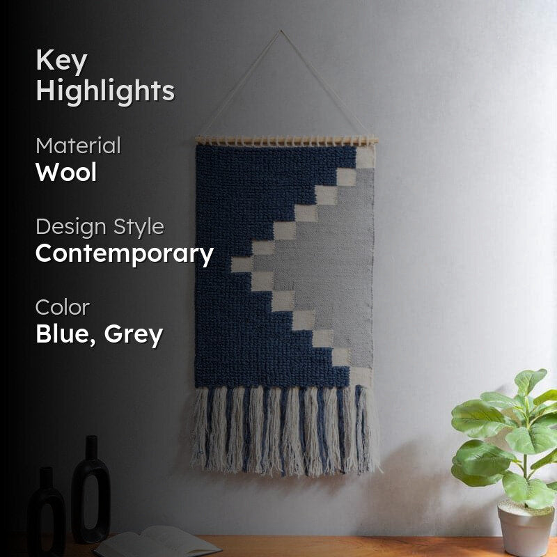 Tashina Woven Wool Wall Hanging media 2
