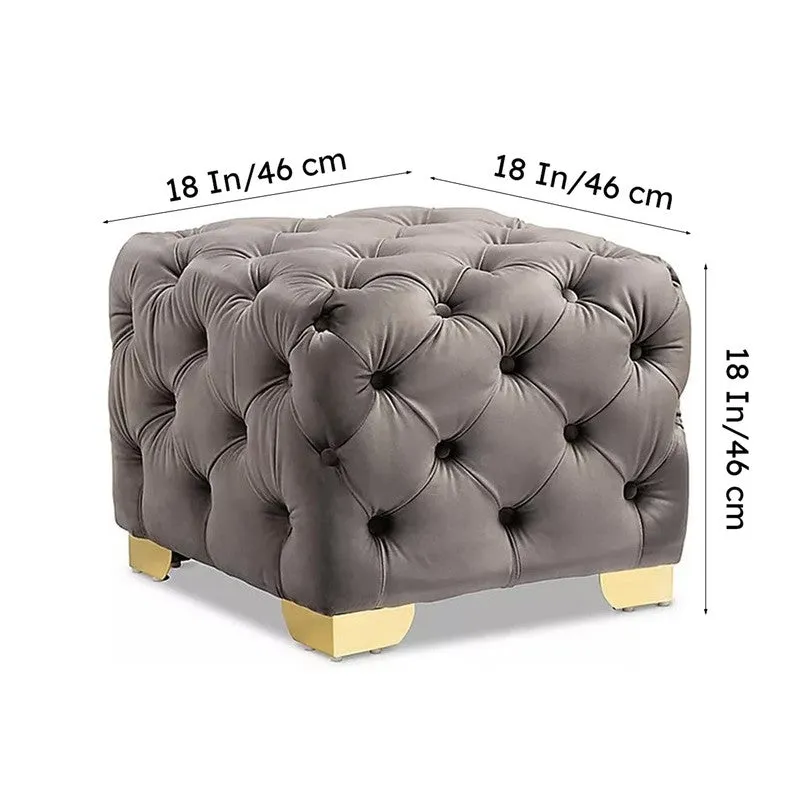 Averon Pluffa Ottoman - Grey media 9