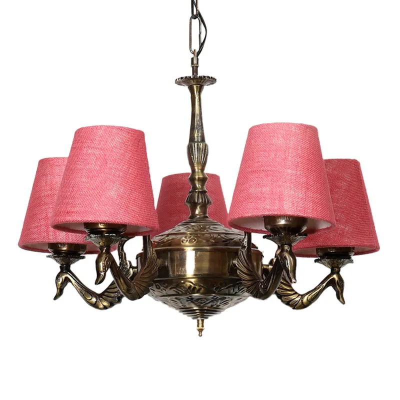 Ananita Conical Golden Antique Ceiling Lamp media 4