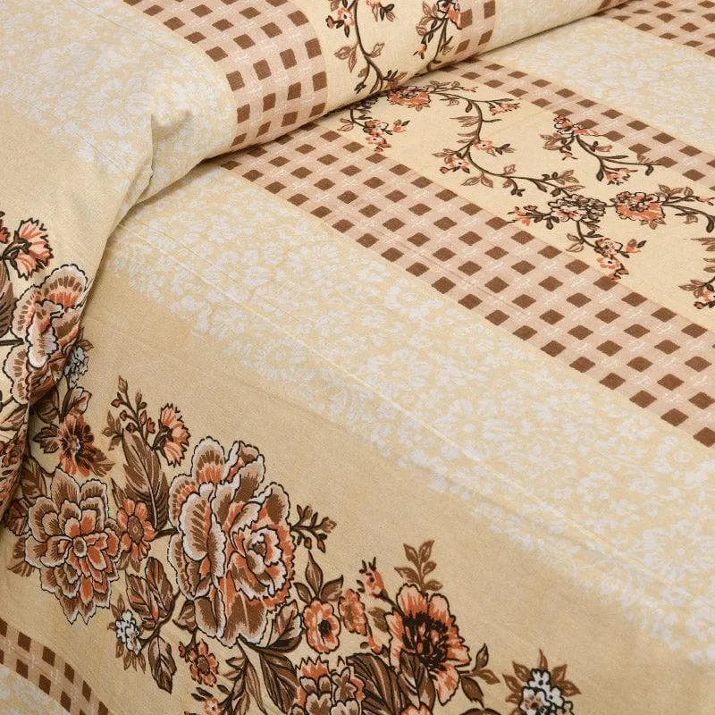 Maharani Mahal Cotton Bedsheet (Yellow) - 160 TC media 4