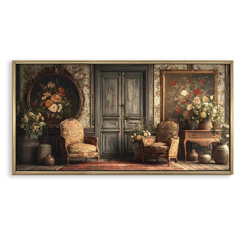 Classic Europe Floral Sitting Room Wall Art media 4