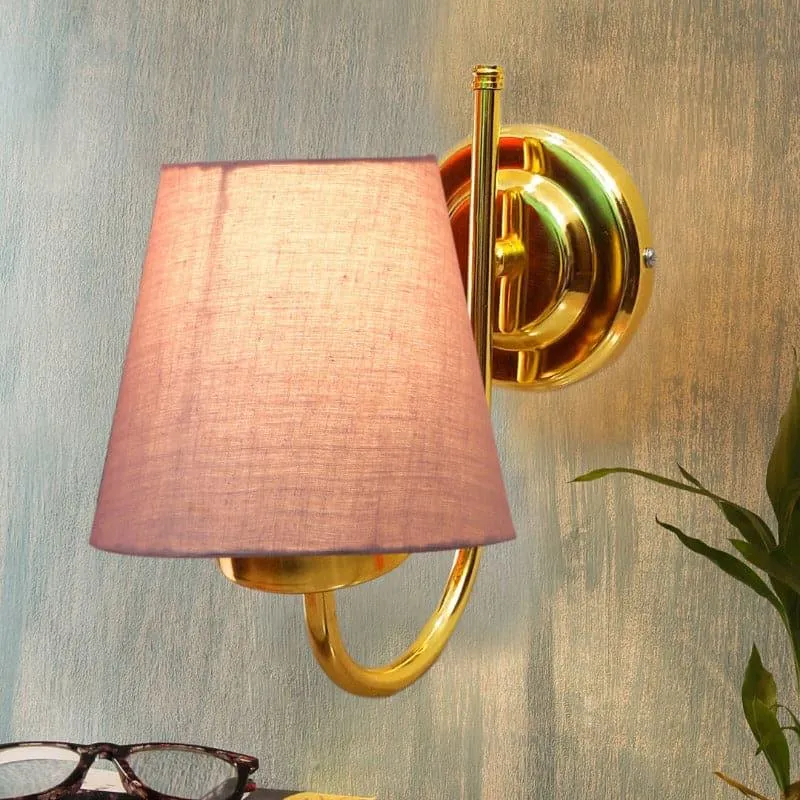 Galora Fabric & Metal Wall Lamp - Grey media 1