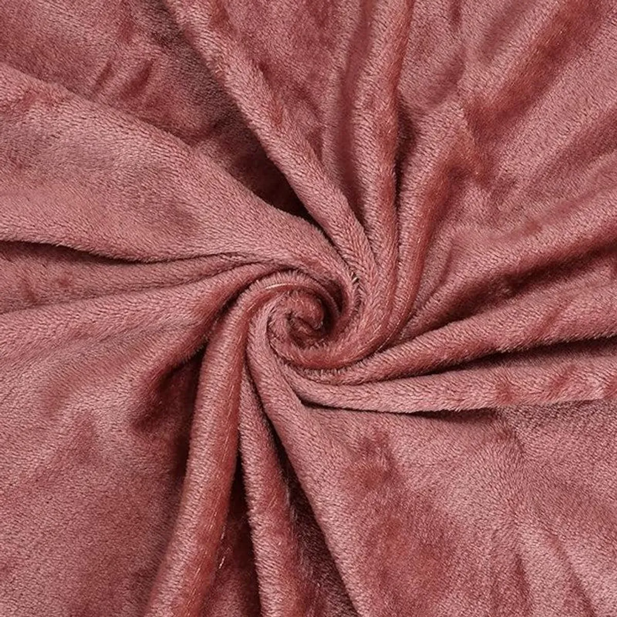 Close-up of the soft textured flannel surface in a brown shade