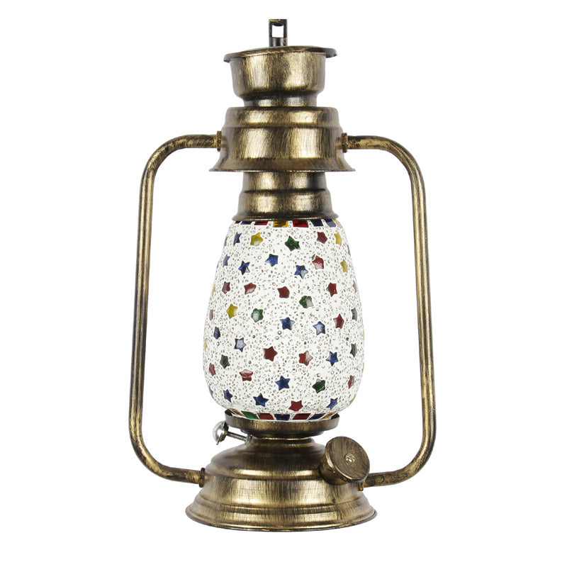 Divyara Mosaic Lantern Iron Wall Lamp - Gold media 5