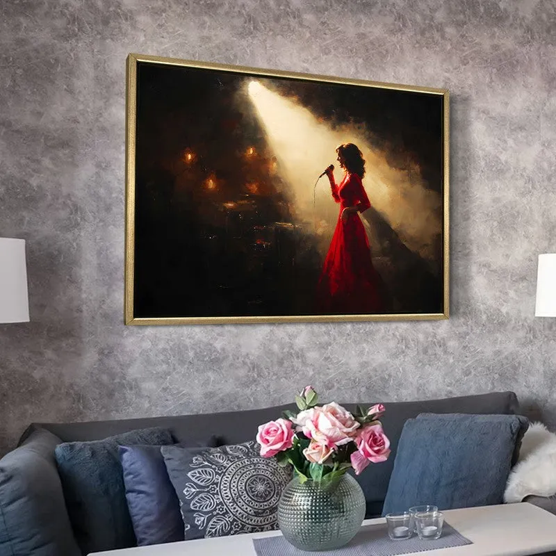 Cabaret Melody Canvas Wall Painting With Frame media 6