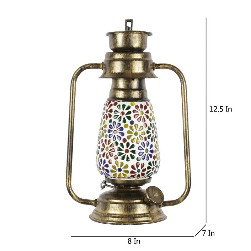 Madhura Mosaic Lantern Iron Wall Lamp - Gold media 7