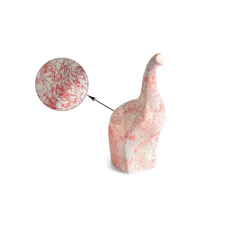 Elephant Trio Ceramic Handpainted Showpiece - Set Of Three media 4