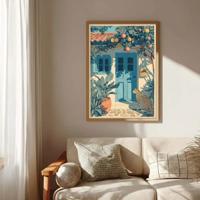 Artful Jungle Canvas Wall Painting - Brown Frame media 6