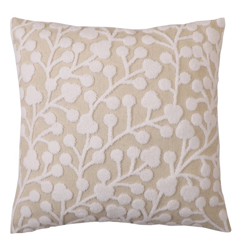Cornwall Coast Embroidered Cotton Cushion Cover - Set Of Two media 3