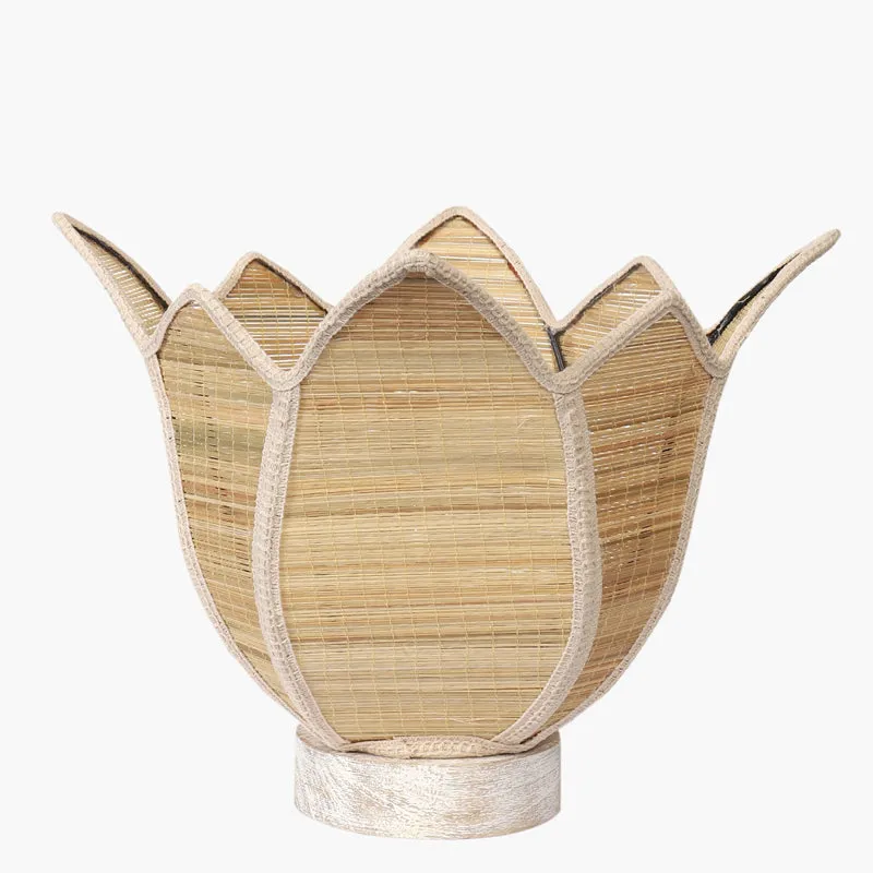 Sileon Bamboo Petal Curve Table Lamp - Beige media 6