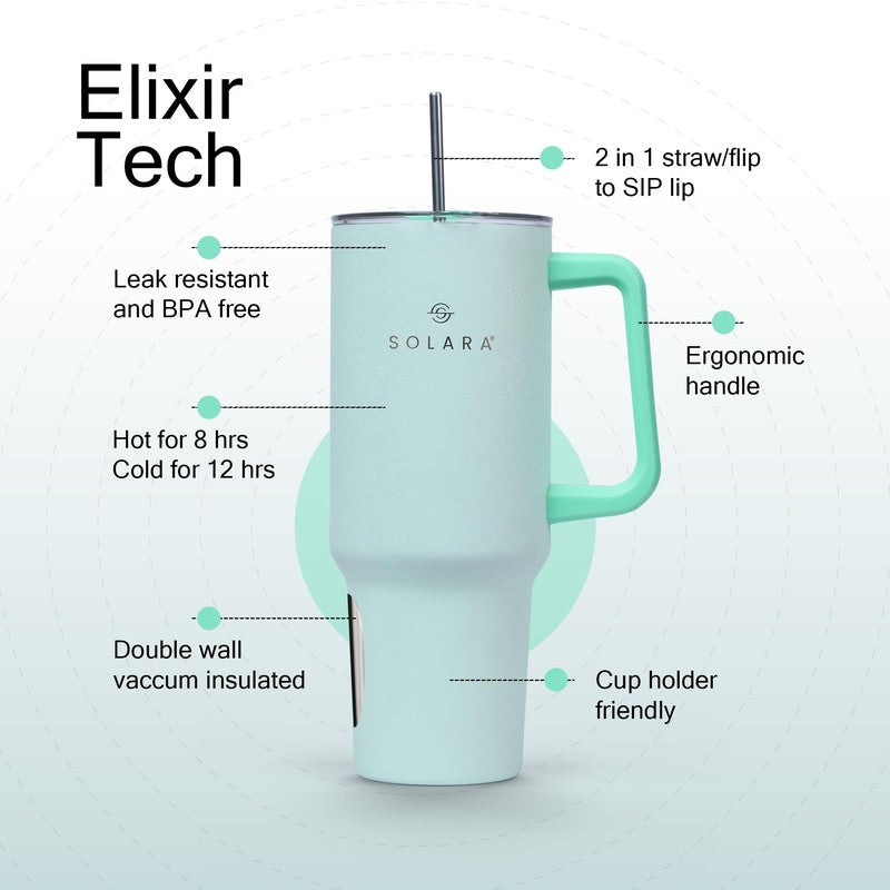 Solara Urban Chill Stainless Steel Tumbler (1200 ML) - Blue media 4