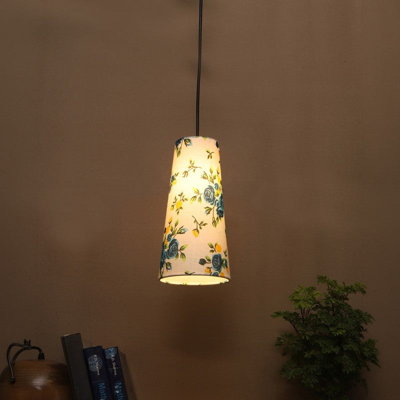 Solarae Metal Ceiling Lamp - White & Blue