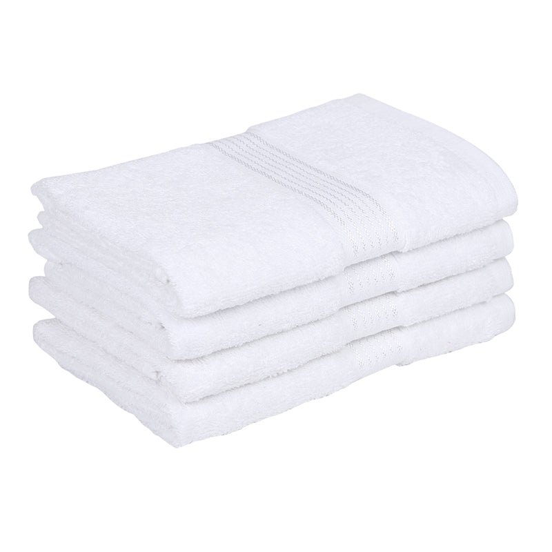 Eva Quick Dry Hand Towel (White) - Set Of Four media 3
