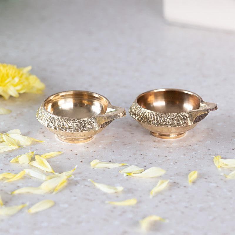 Nava Decorative Diya - Set Of Two media 3