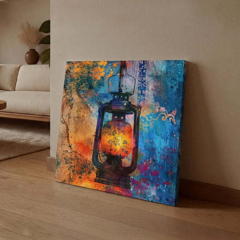 Vibrant Lantern Wall Art