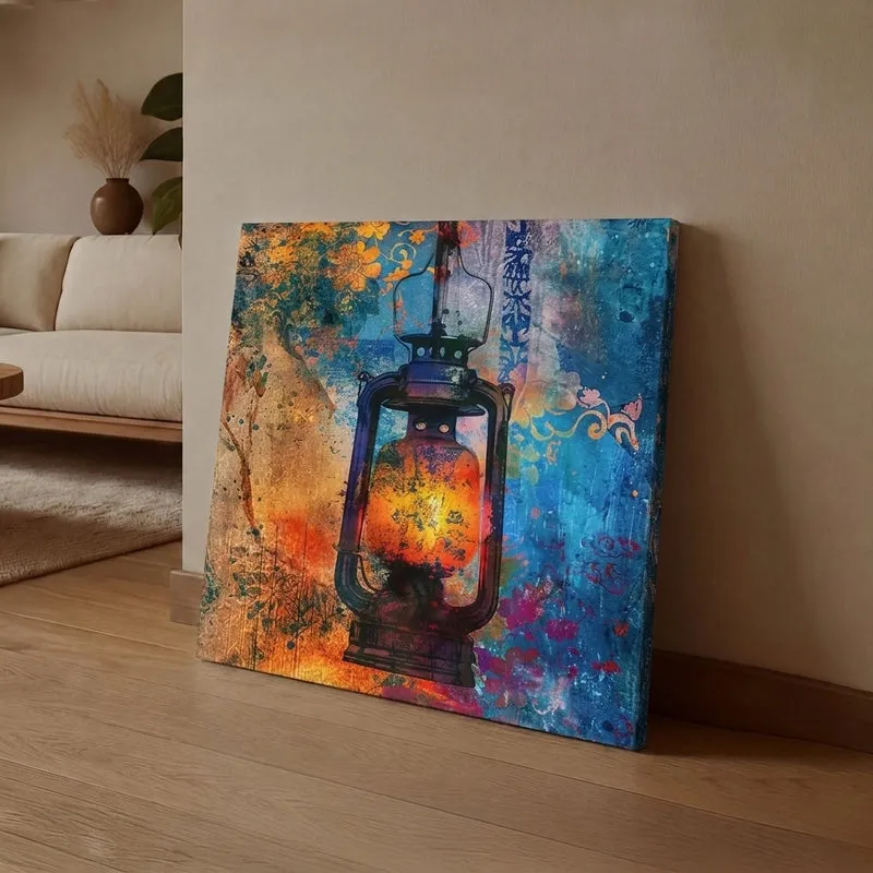 Vibrant Lantern Wall Art media 1