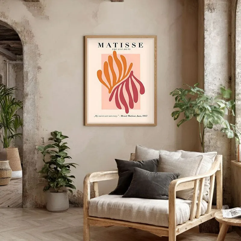 Maeght Flora Canvas Wall Painting With Brown Frame media 5