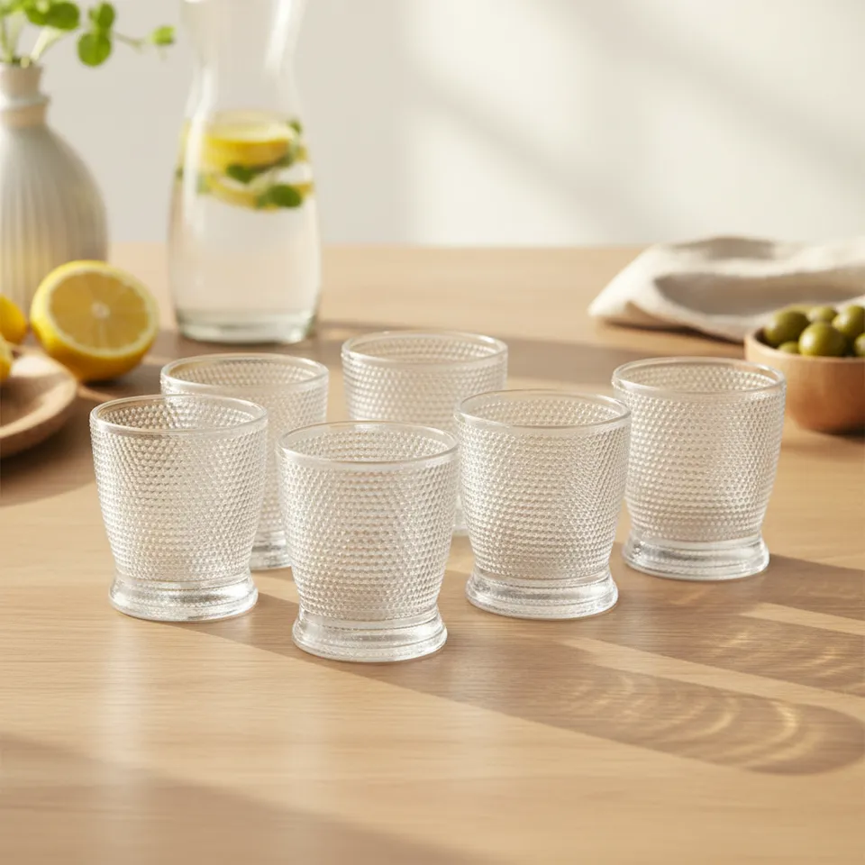 Cellular Whiskey Glass (280 mL) - Set Of Six media 1