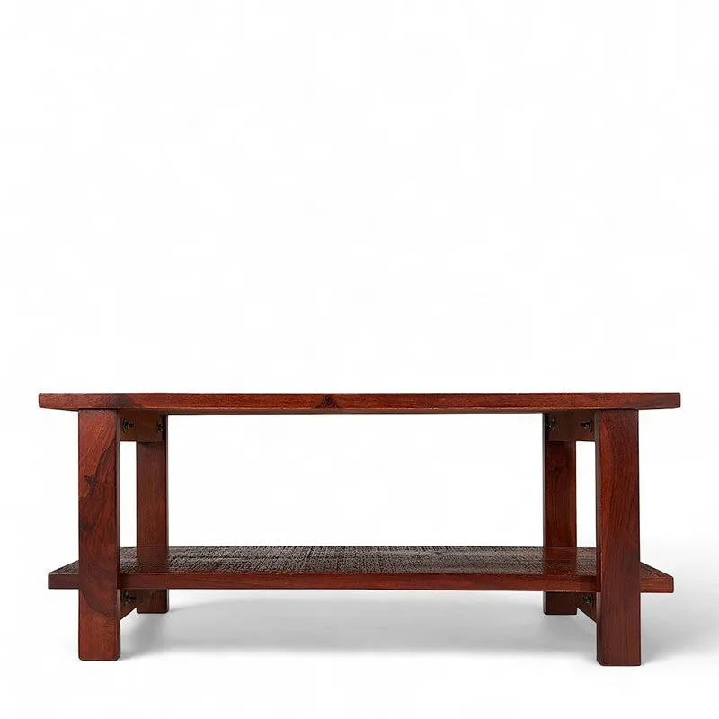 Xirox Sheesham Wooden Center Table - Brown media 8