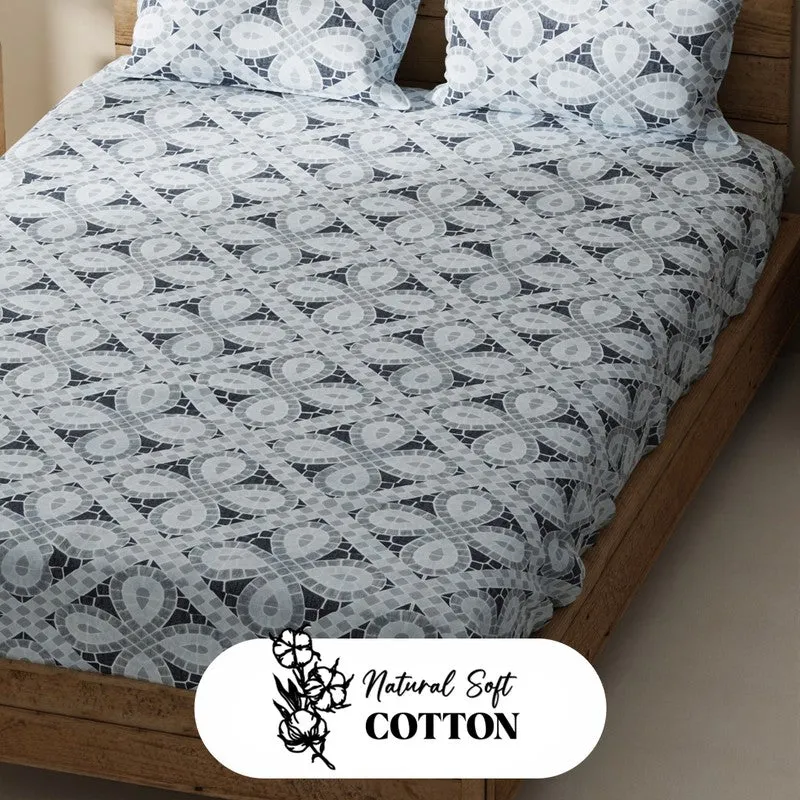 Ylven Bedsheet (Grey) - 115 GSM media 5