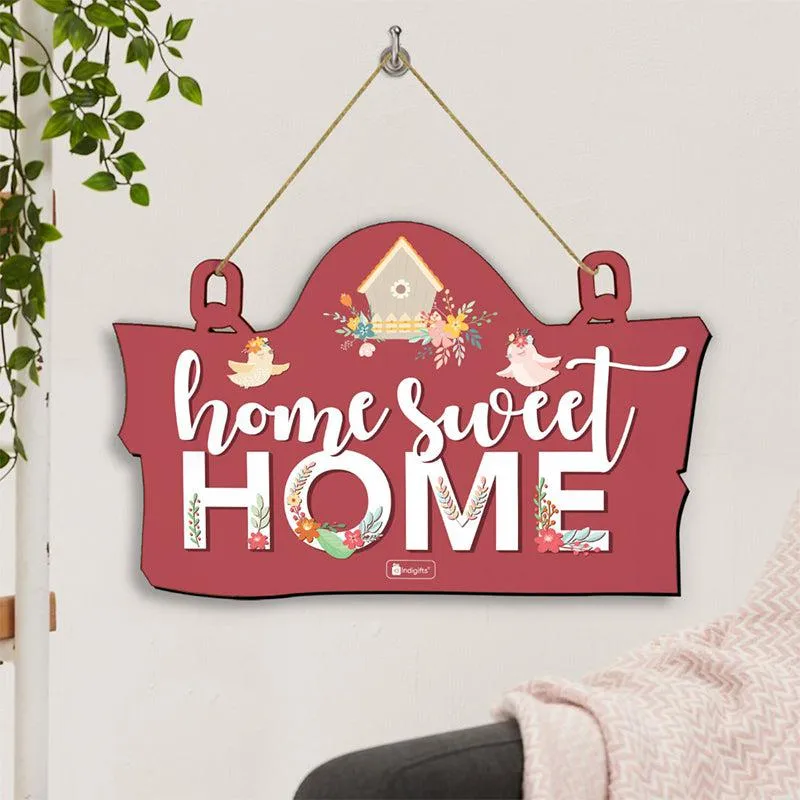 Sweetest Home Wooden Wall Accent - Red media 1