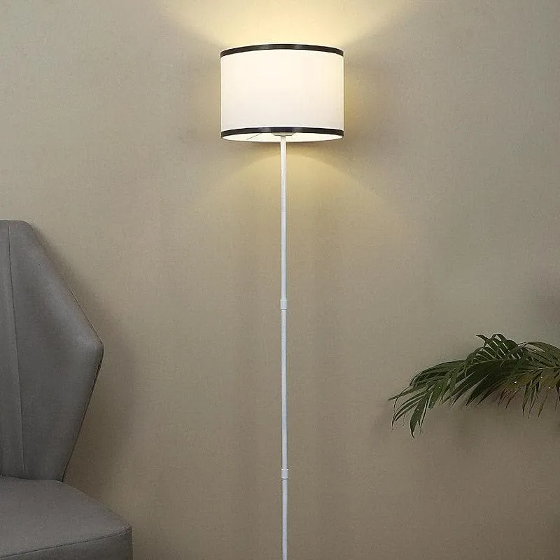 Urbane Isela Floor Lamp - White & Black media 1