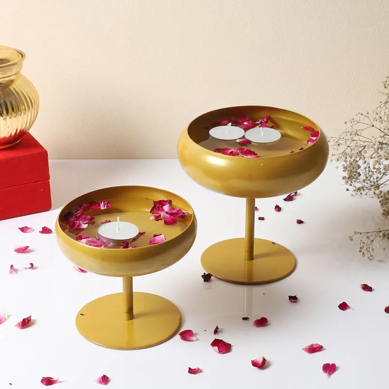 LumiStack Goblet Candler Holder - Set Of Two media 1