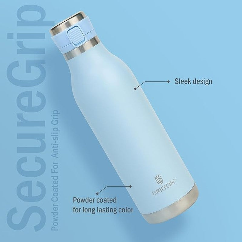 Pristine Sip Hot & Cold Thermos Water Bottle (White & Ice Blue, 750 mL Each) - Set Of Two media 6