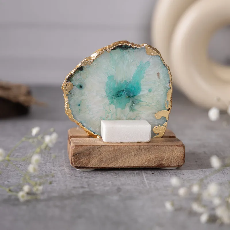 Life Tree Tea Light Holder - Aqua Blue media 4