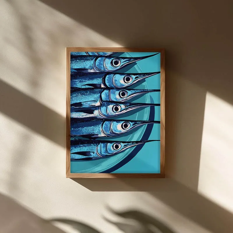 Costal Fiesta Archival Canvas Wall Art - Brown media 3