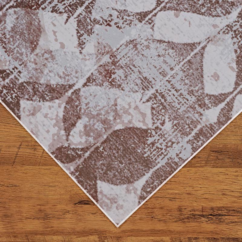 Amandil Abstract Polyester Anti-Skid Carpet - Brown media 7